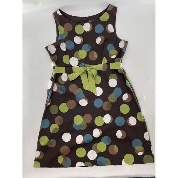 Jessica Howard White Green Blue Dot Retro Dress Y2K Vtg,‎ See Photos For Measure - Picture 1 of 11